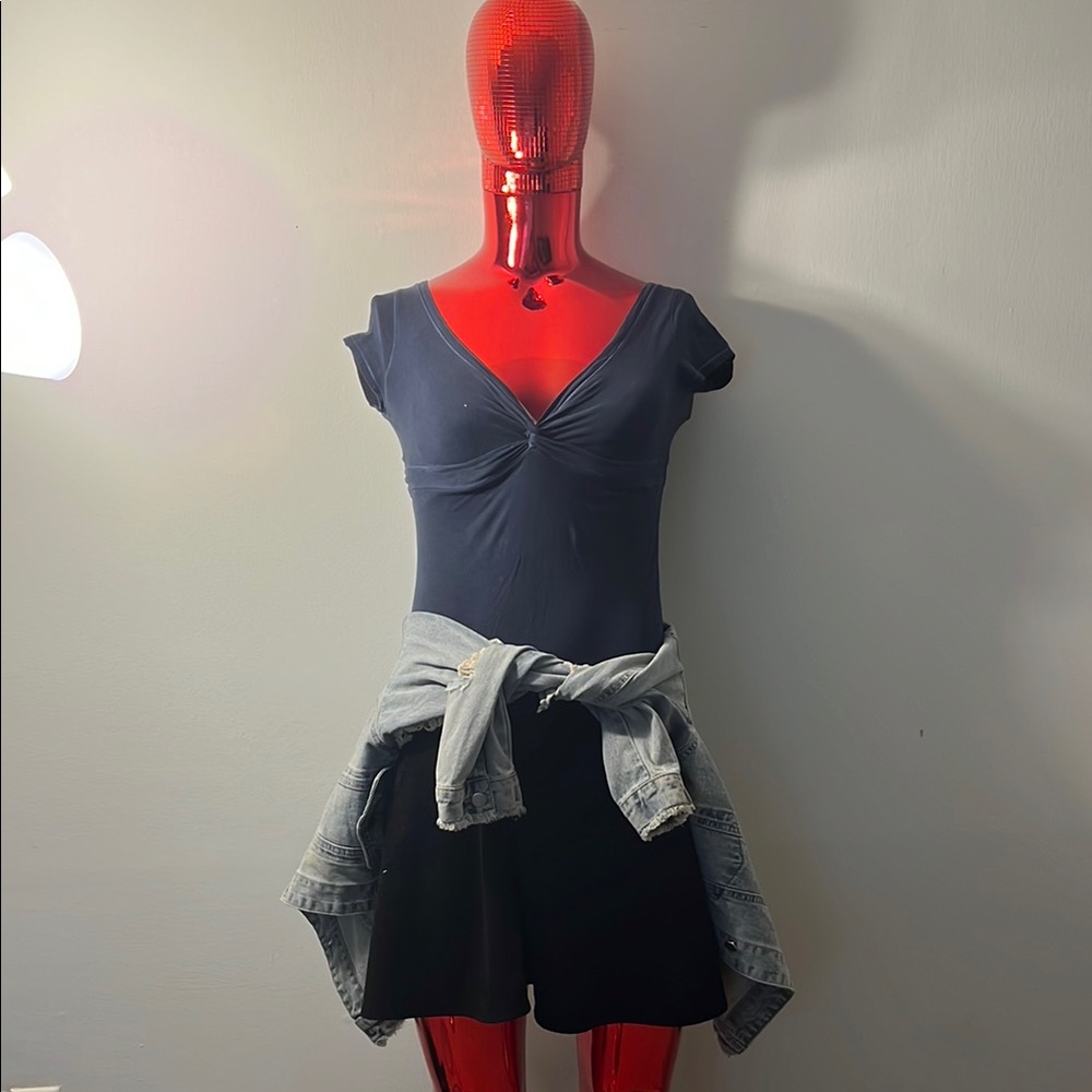 Abercrombie & Fitch Navy Blue Blouse